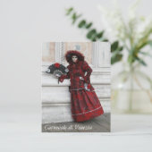 Venezianischer Karneval Postkarte (Stehend Vorderseite)