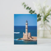 Venezianischer Leuchtturm am Blauen Meer Postkarte (Stehend Vorderseite)