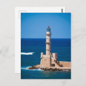 Venezianischer Leuchtturm am Blauen Meer Postkarte (Vorne/Hinten)
