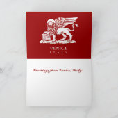 Venezianischer Löwe Karte (Innenseite)