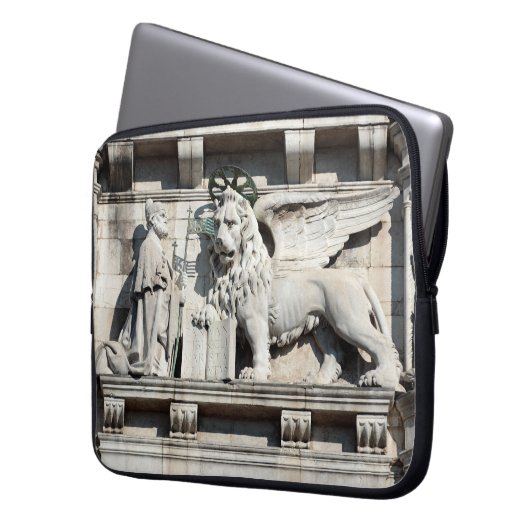 Venezianischer Löwe Laptopschutzhülle (Vorderseite Links)