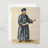 Venezianischer Missionar in der China Postkarte (Vorne/Hinten)