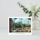 Venezianischer Pool, Korallengabel, Florida Vintag Postkarte (Stehend Vorderseite)