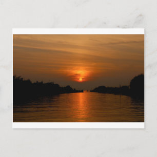 Venezianischer Sonnenuntergang Postkarte