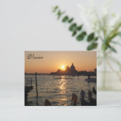 Venezianischer Sonnenuntergang Postkarte (Stehend Vorderseite)
