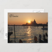 Venezianischer Sonnenuntergang Postkarte (Vorne/Hinten)