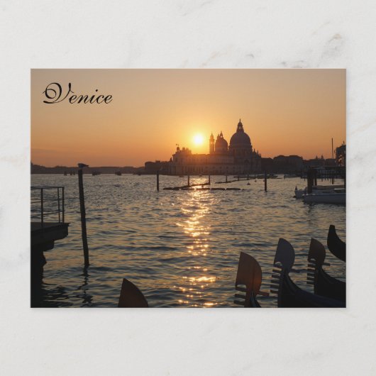 Venezianischer Sonnenuntergang Postkarte (Vorderseite)