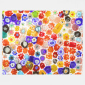 VENEZIANISCHES FLORA-GLAS FLEECEDECKE (Vorderseite (Horizontal))