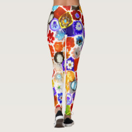 VENEZIANISCHES FLORA-GLAS LEGGINGS