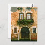 Venezianisches Gebäude Postkarte (Vorne/Hinten)