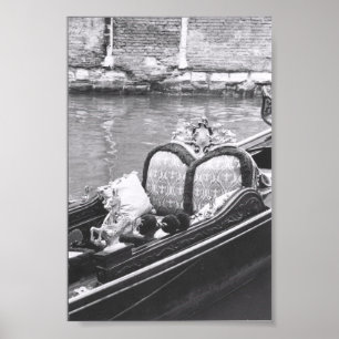 Venezianisches Gondola Detail Fotografie Druckplak Poster