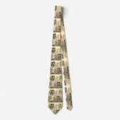 Venezianisches Masque-Muster in lebendigem eklekti Krawatte (Vorderseite)