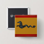 Venezianisches Murano Glass Horse Button (Vorne & Hinten)