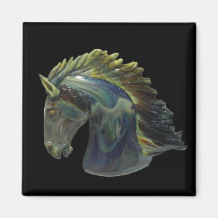 Venezianisches Murano Glass Horse Magnet
