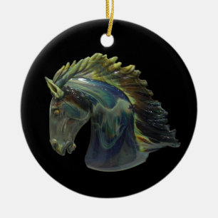 Venezianisches Murano Glass Horse Ornament