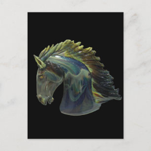 Venezianisches Murano Glass Horse Postkarte