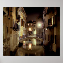 VENEZIANISCHES NOCTURNE-Poster (Matte)