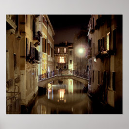 VENEZIANISCHES NOCTURNE-Poster (Matte) Poster