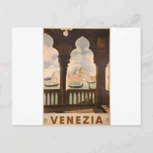 venezianisches Plakatdesign Postkarte