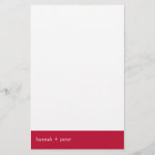 Venezianisches Rotes Banner: Stationery Briefpapier (Vorderseite)