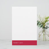 Venezianisches Rotes Banner: Stationery Briefpapier (Stehend Vorderseite)