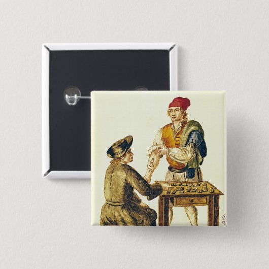 Venezianisches Tattooer Button (Vorne & Hinten)