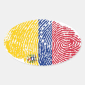 Venezolaner Ovaler Aufkleber (Vorderseite)