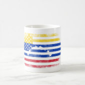 Venezolanische amerikanische Flagge Venezuela Kaffeetasse (Mittel)