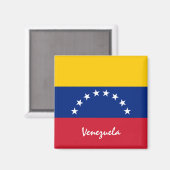 Venezolanische Fahne & Venezuela Ferien-/Sportfans Magnet (Vorderseite/Rückseite)