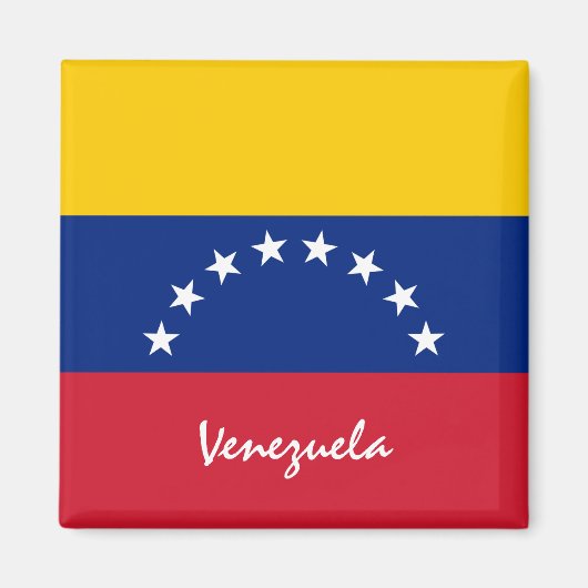Venezolanische Fahne & Venezuela Ferien-/Sportfans Magnet (Vorne)