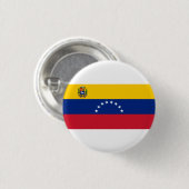 Venezolanische Flagge, Flagge Venezuelas Button (Vorne & Hinten)