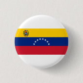 Venezolanische Flagge, Flagge Venezuelas Button (Vorderseite)