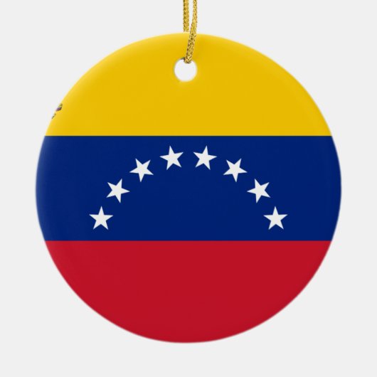 Venezolanische Flagge - Flagge von Venezuela - Keramikornament (Vorne)