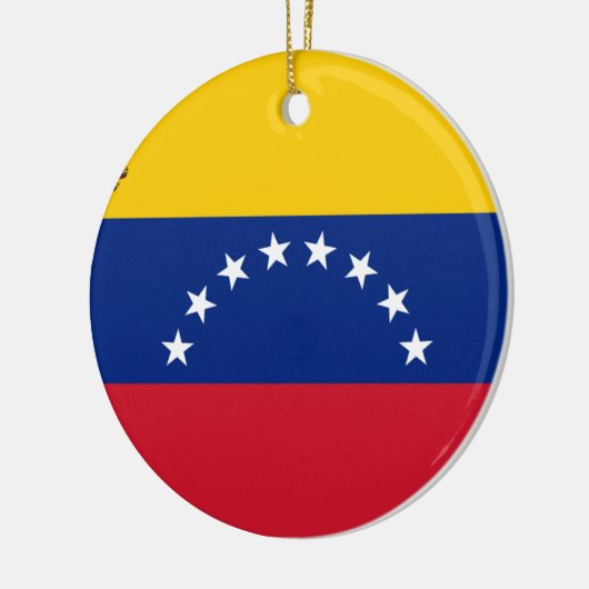 Venezolanische Flagge - Flagge von Venezuela - Keramikornament (Links)