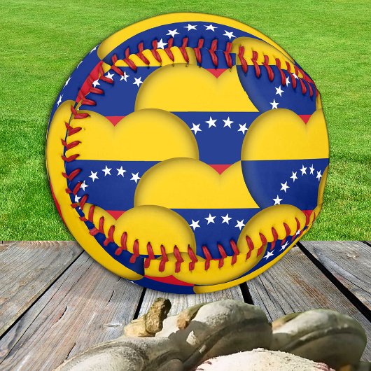Venezolanische Flagge, Herz-Baseballs, Liebe Venez Baseball