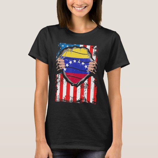 Venezolanische Flagge Patriot Venezuela T-Shirt (Vorderseite)