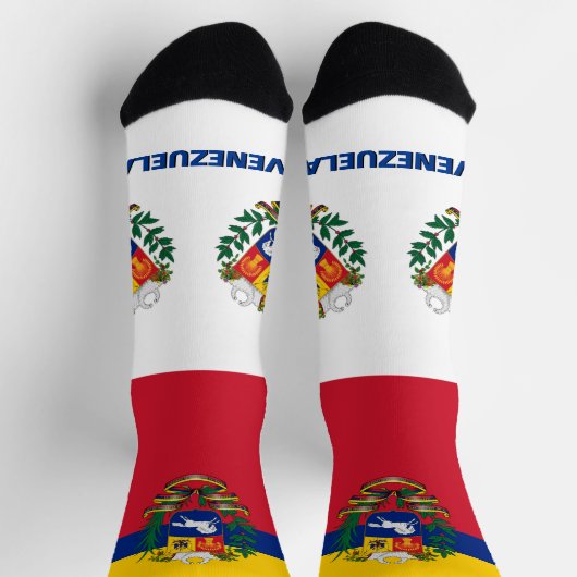 Venezolanische Flagge Patriotisch, Nachhaltig Vene Socken (Oben)