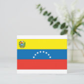 venezolanische Flagge Postkarte (Stehend Vorderseite)