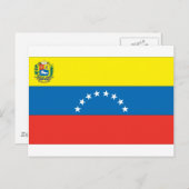venezolanische Flagge Postkarte (Vorne/Hinten)