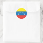 venezolanische Flagge Runder Aufkleber (Tasche)