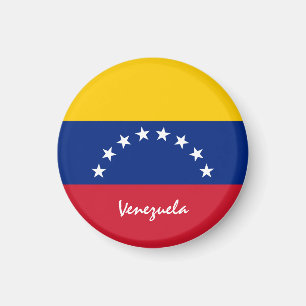 Venezolanische Flagge & Venezuela - Reise-/Sportfa Magnet