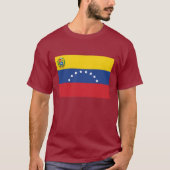 Venezolanische Flaggen-grundlegender dunkler T - T-Shirt (Vorderseite)