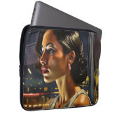 Venezolanische Frau in Miami Nightclub Malerei Laptopschutzhülle (Vorne Rechts)