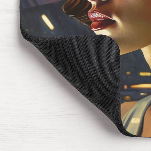 Venezolanische Frau in Miami Nightclub Malerei Mousepad (Ecke)