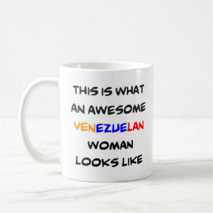 venezolanische Frau, phantastische Tasse