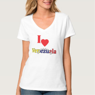 venezolanische Frauen, Herz, ich liebe Venezuela,  T-Shirt