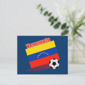 Venezolanische Fußballmannschaft Postkarte (Stehend Vorderseite)