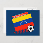 Venezolanische Fußballmannschaft Postkarte (Vorne/Hinten)