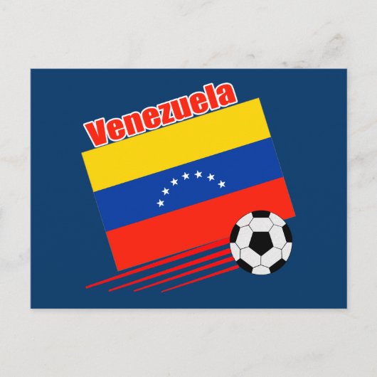 Venezolanische Fußballmannschaft Postkarte (Vorderseite)