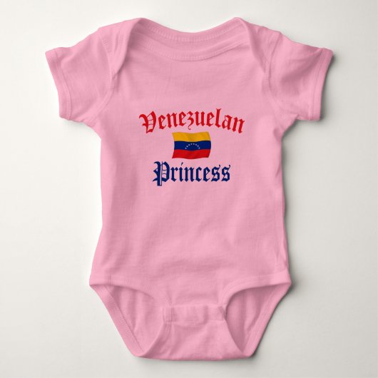 venezolanische Prinzessin Baby Strampler (Vorderseite)